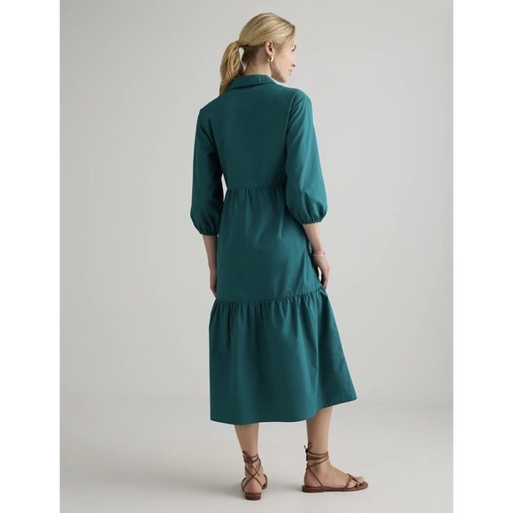 Quince 100% Organic Cotton Poplin Midi Tunic Dress, Women's Size Large - Picture 3 of 12